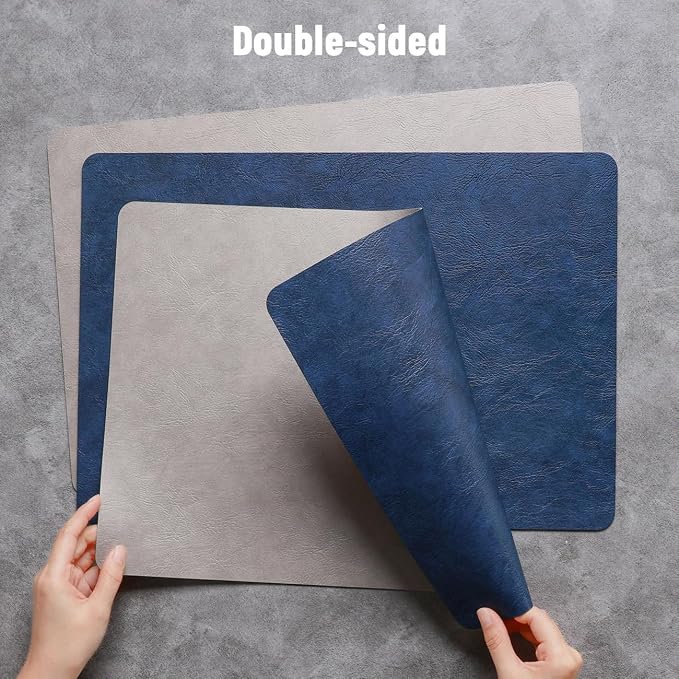 Vinyl Placemats Set of 4, Dual Sided Place Mats - Image 2