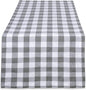DII Checkered Tabletop Collection 100% Cotton, Machine Washable, Table Runner by DII