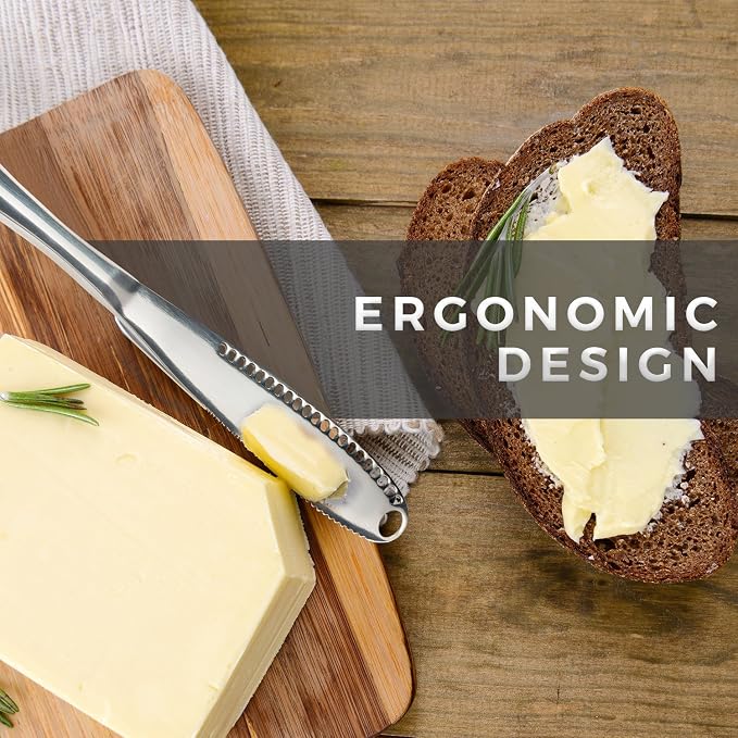 Stainless Steel Butter Spreader, Butter Knife - 3 in 1 Kitchen Gadgets - Image 4