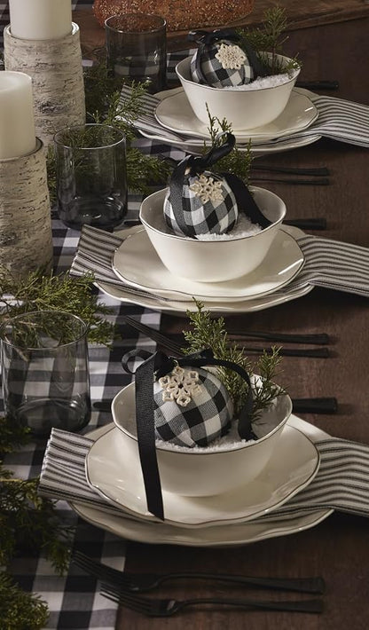Lenox Blue Bay White Porcelain 24-Piece Dinnerware Set - Image 3