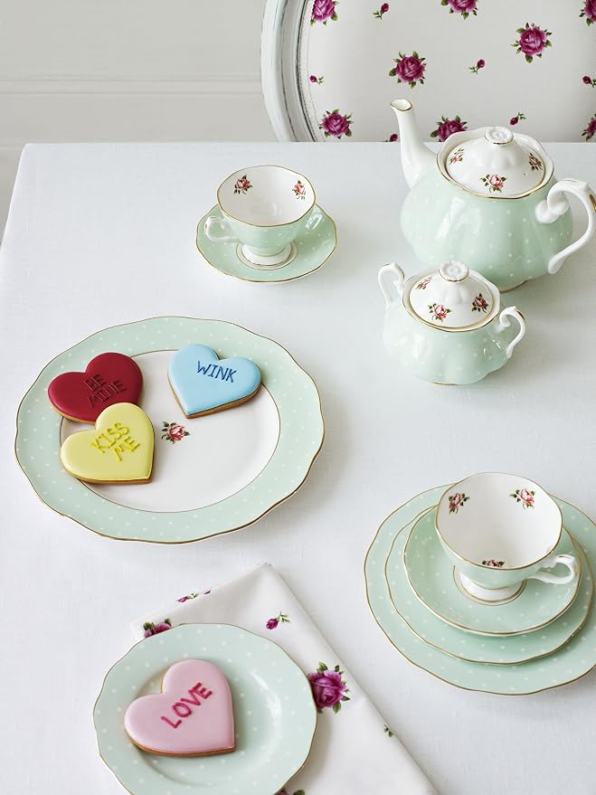 Royal Albert New Country Roses Polka Rose Tea Set - Image 2