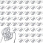 Hotop 100 Pcs Silver Napkin Rings Set by HOTOP