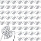 Hotop 12 Piece Silver Napkin Rings Set by HOTOP
