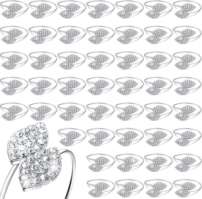 Hotop 150 Pcs Silver Napkin Rings Set by HOTOP