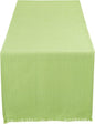 DII Everyday Collection, Fringed Solid Tabletop, Table Runner by DII