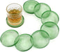 Modern Clear Coaster Set of 8- Glass Coasters by Unknown