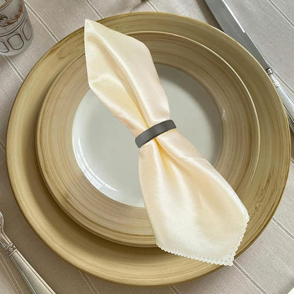 10 Pcs Black Napkin Rings - Image 3