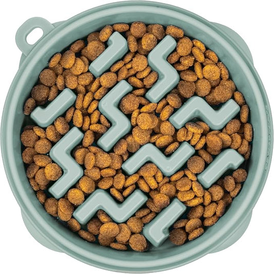 Outward Hound Medium Slow Feeder Bowl, Puzzle Maze by OutwardHound