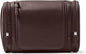 Leatherology Brown Hanging Toiletry Kit – Full Grain Leather Travel Organizer with Hanger and Multiple Storage Compartments