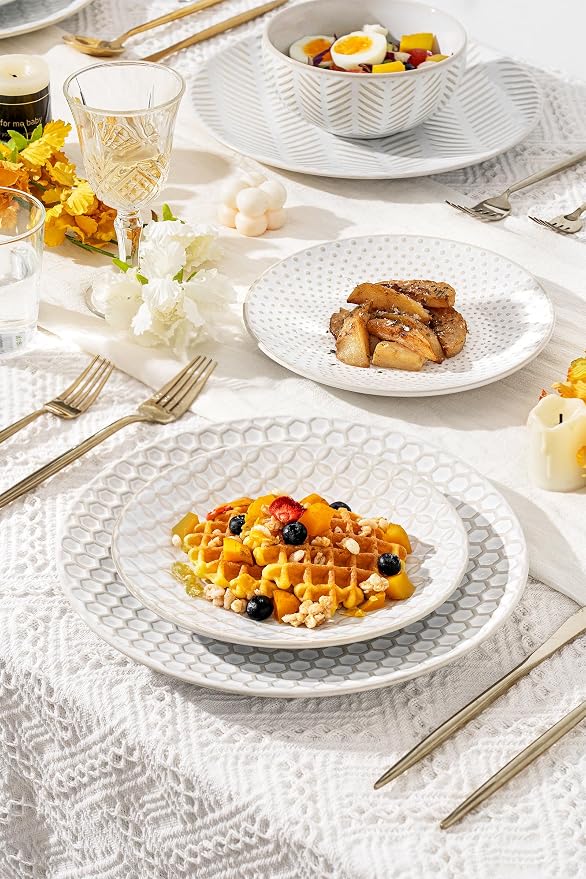 FOBENTA 16-Piece Ceramic Dinnerware Set - Image 6
