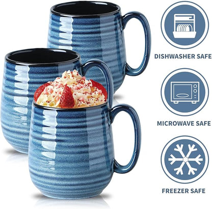 HASENSE Coffee Mug, 20 oz Ceramic Coffee Cup - Image 7