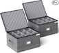 2 Pack Wine Glass Storage Box by YEARNINGHOME