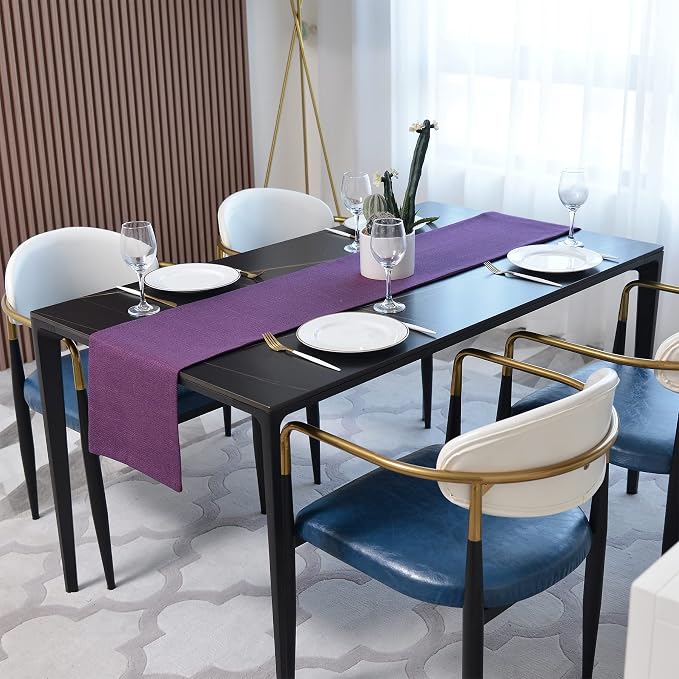 Soft Caddice Faux Linen Table Runner Cloth 2 Side - Image 5