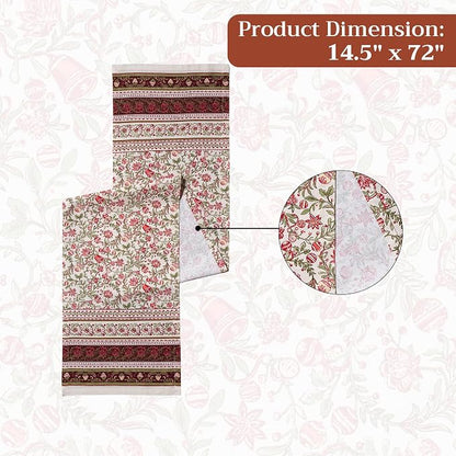 Maison d' Hermine Table Runner 100% Cotton 14.50" x 72" | Table Runners 72 - Image 7