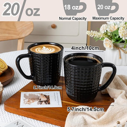 Large Coffee Mug, 20 oz Ceramic Coffee Cup - Image 3