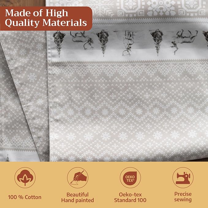 Maison d' Hermine Table Runner 100% Cotton 14.50" x 72" | Table Runners 72 - Image 3