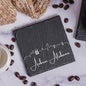 Blue Ridge Mountain Gifts - Auburn AL Skyline Coasters, Set of 4 - Auburn Alabama Souvenir, Slate Coasters with Minimal Skyline, Housewarming Gift for Friends, Family, & Neighbors