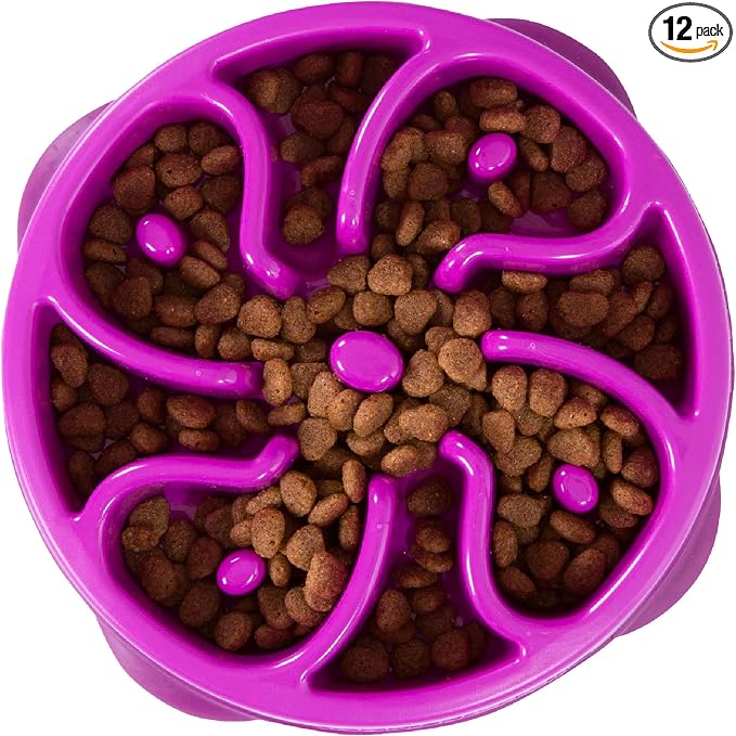 Outward Hound Fun Feeder Slo Bowl – Medium 2‑Cup Capacity, Slow Feeding by OutwardHound
