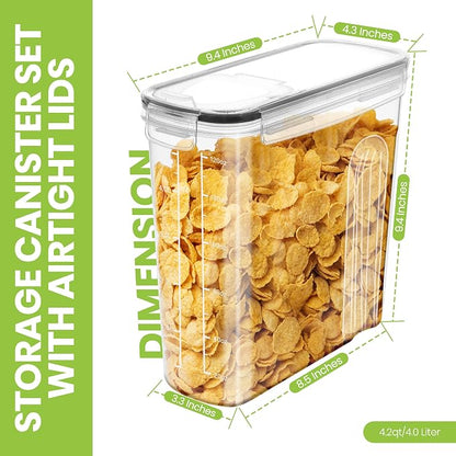 Utopia Kitchen Cereal Containers Storage Set - Image 2