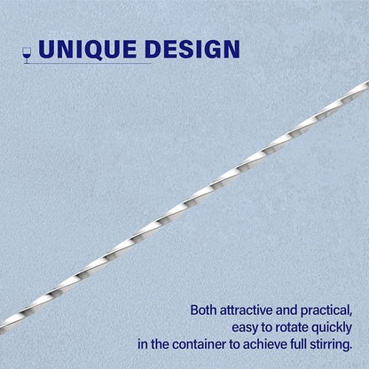 Bar Spoon Cocktail Mixing Stirrers, 12” Long Handle, Long Drink Spoons - Image 4