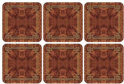 Pimpernel – Walnut Burlap – Walnut Burlap Coasters by Pimpernel