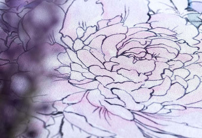 Maison d' Hermine Table Cloth Round Table 100% Cotton 63 Round Inches Tablecloth Reusable Decorative for Dining Room Farmhouse Home Valentines Day Decorations Spring Summer - Floral Love