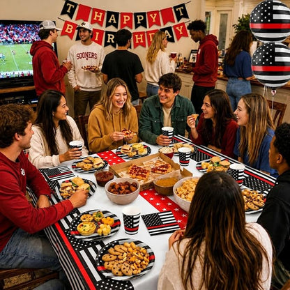 Firefighter Thin Red Line Party Set-16 Guests-Plates & Napkins-Havercamp | - Image 9