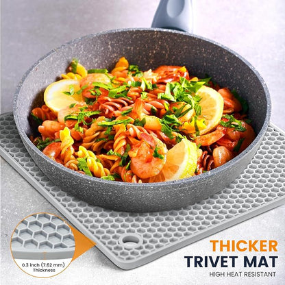 Silicone Trivet Mats 4 Heat Resistant Pot Holders Multipurpose Non-Slip Hot Pads - Image 4