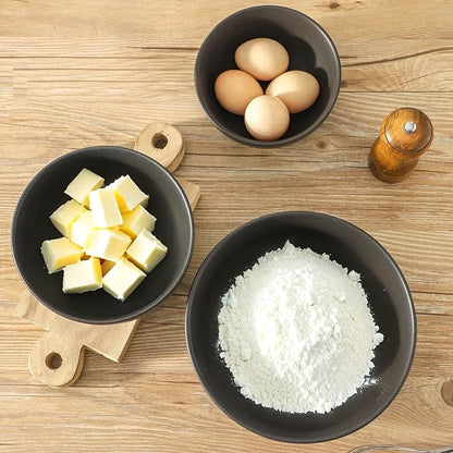 Tikoore Ceramic Mixing Bowls Set，Soup Bowls Set of 3, Stoneware Nesting Bowls - Image 2