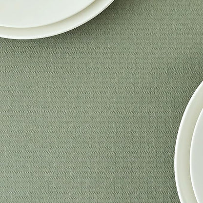 maxmill Square Jacquard Tablecloth Waterproof Spillproof Wrinkle Resistant Soft Weaved Design Table Cloth for Dinner and Party Washable Fabric Cover, Indoor Outdoor Use, 60 x 60 Inch, Sage Green