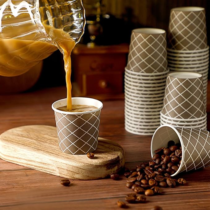 Rtteri 200 Pcs Count 3 oz Disposable Coffee Cups Disposable Espresso Cups Small - Image 2