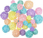 Patelai 36 Pcs Wicker Rattan Balls Decorative Balls for Vase Centerpiece Bowls Orbs Filler for Home Decor,4 Sizes