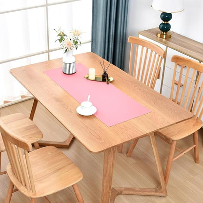 Wolkemer Farmhouse Pink Table Runner Small Short Table Runners 36 Inches | by Wolkemer