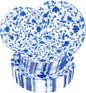 60 PCS Blue Plastic Plates by Joyido