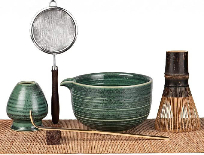 Matcha Set, 7-Piece Matcha Whisk Set by GleeNflux