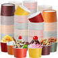 Jingmore Paper Ice Cream Cups 9oz Colored Disposable Dessert Bowls by Jingmore