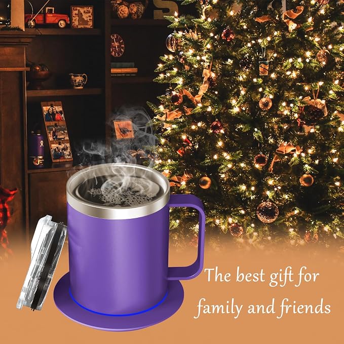 Coffee Warmer with Mug Set, Self Heating Coffee Mug with USB Powered, 131°F - Image 6