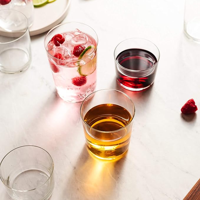 Libbey Café Tumbler Glass Set of 8, Dishwasher Safe Glass Cups Set, Versatile - Image 7