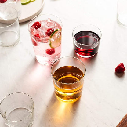 Libbey Café Tumbler Glass Set of 8, Dishwasher Safe Glass Cups Set, Versatile - Image 7