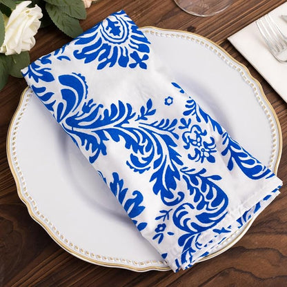 Efavormart 5 Pack Damask Flocking Taffeta Napkins - Image 4