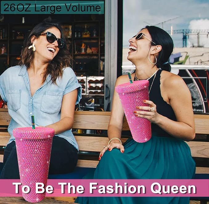 26oz Bling Rhinestone Tumbler - Image 6