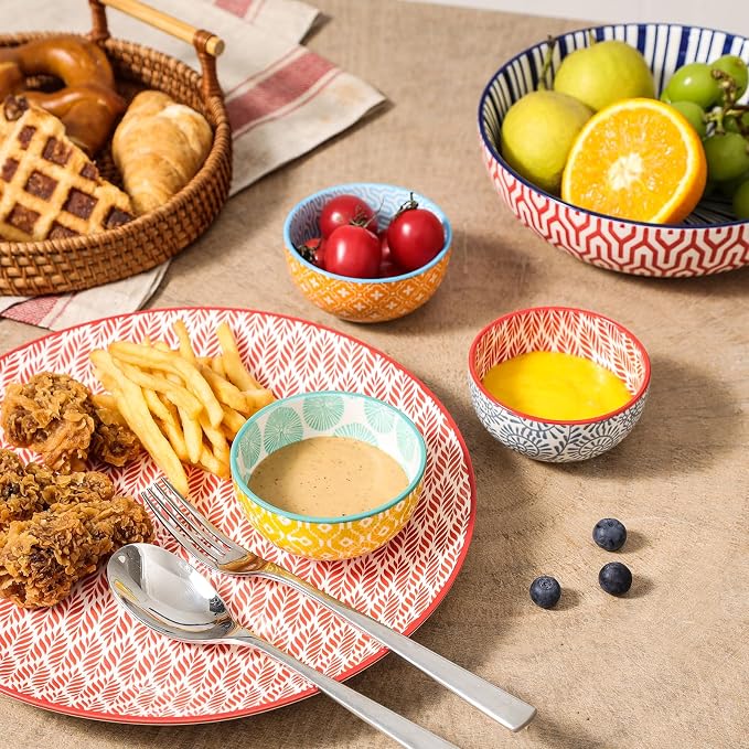Selamica Ceramic 4 OZ Dipping Bowls Set, 3.5 Inch Mini Bowl - Image 4