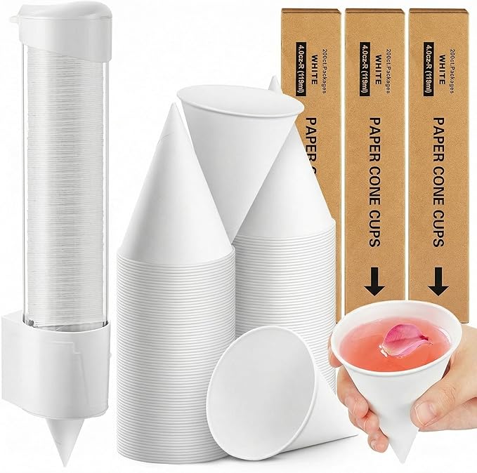 Roshtia 600 Pcs 4 oz Snow Cone Cups Disposable by Roshtia