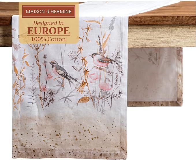 Maison d' Hermine Table Runner 100% Cotton 14.50" x 108" | Table Runners 108 by MaisondHermine