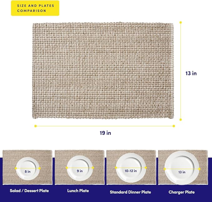 Sweet Home Collection 100% Cotton Placemats - Image 8