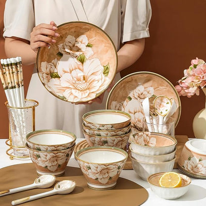 Japanese-style personalized household ceramic tableware, restaurant matching - Image 3