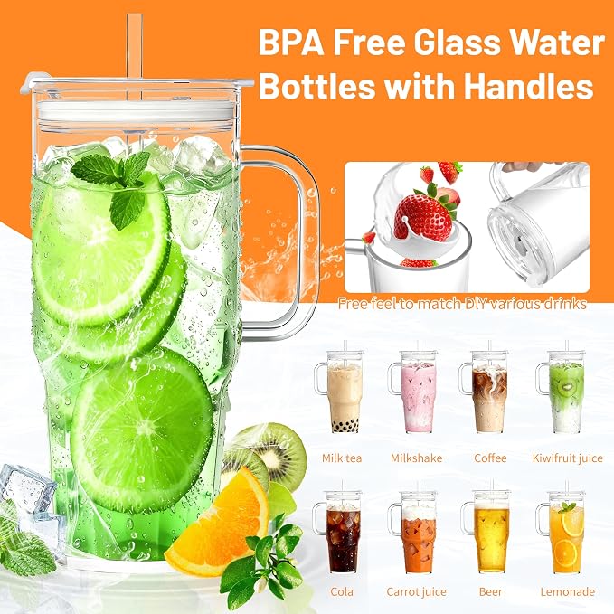 Birity 40OZ Borosilicate Glass Tumbler - Image 3