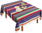 Fowecelt Mexican Serape Blanket Tablecloth 59 x 84 Inch by Fowecelt