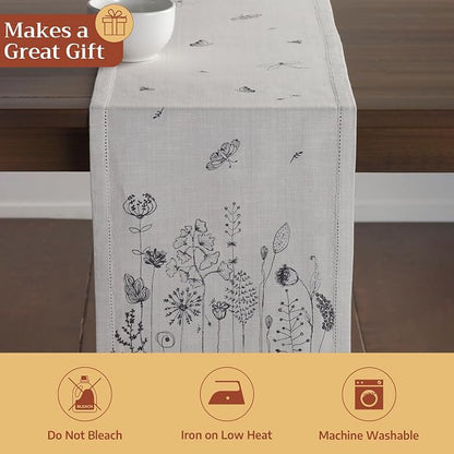 Maison d' Hermine Table Runner 100% Cotton 14.50" x 72" | Table Runners 72 - Image 5