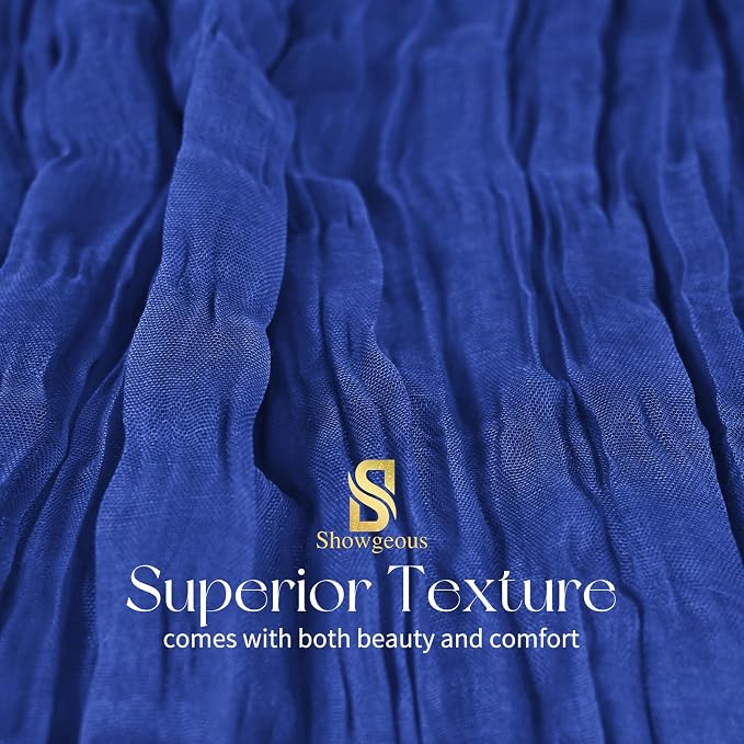 Showgeous 30 Pack Royal Blue Cheesecloth Table Runner, 17 x 108 Inches | Boho - Image 4